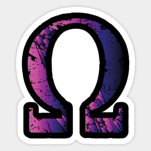 The mighty Omega Symbol, the grand closure Sticker